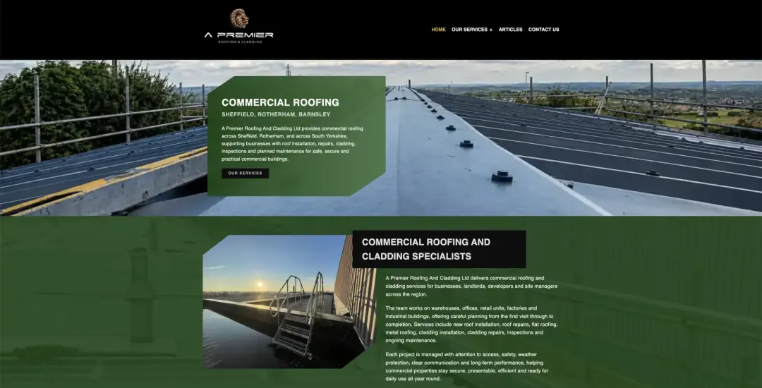 A Premier Roofing and Cladding Unveils New Website